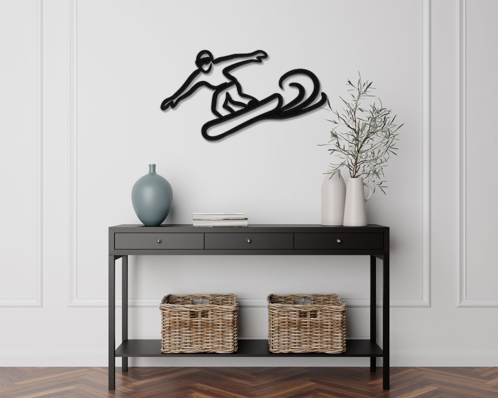 Snowboarding Metal Wall Art