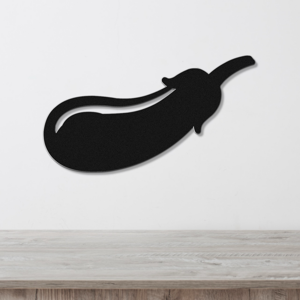 Eggplant Metal Wall Art