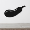 Eggplant Metal Wall Art