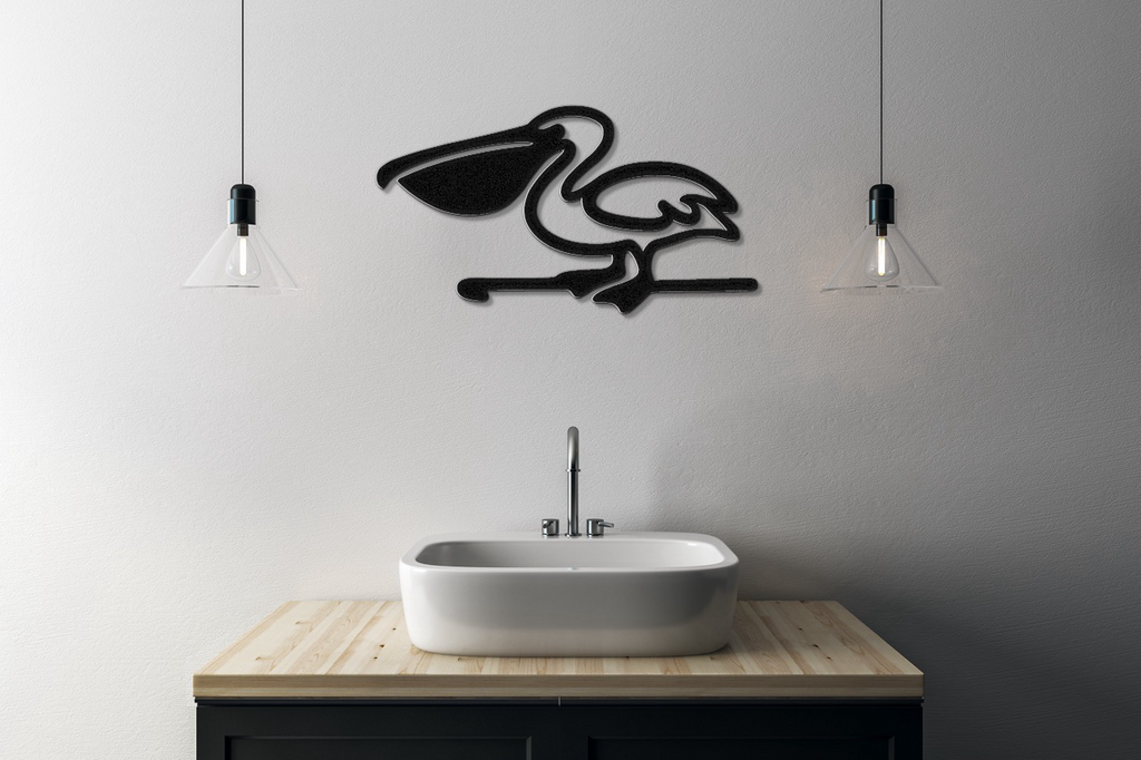 Pelican Metal Wall Art