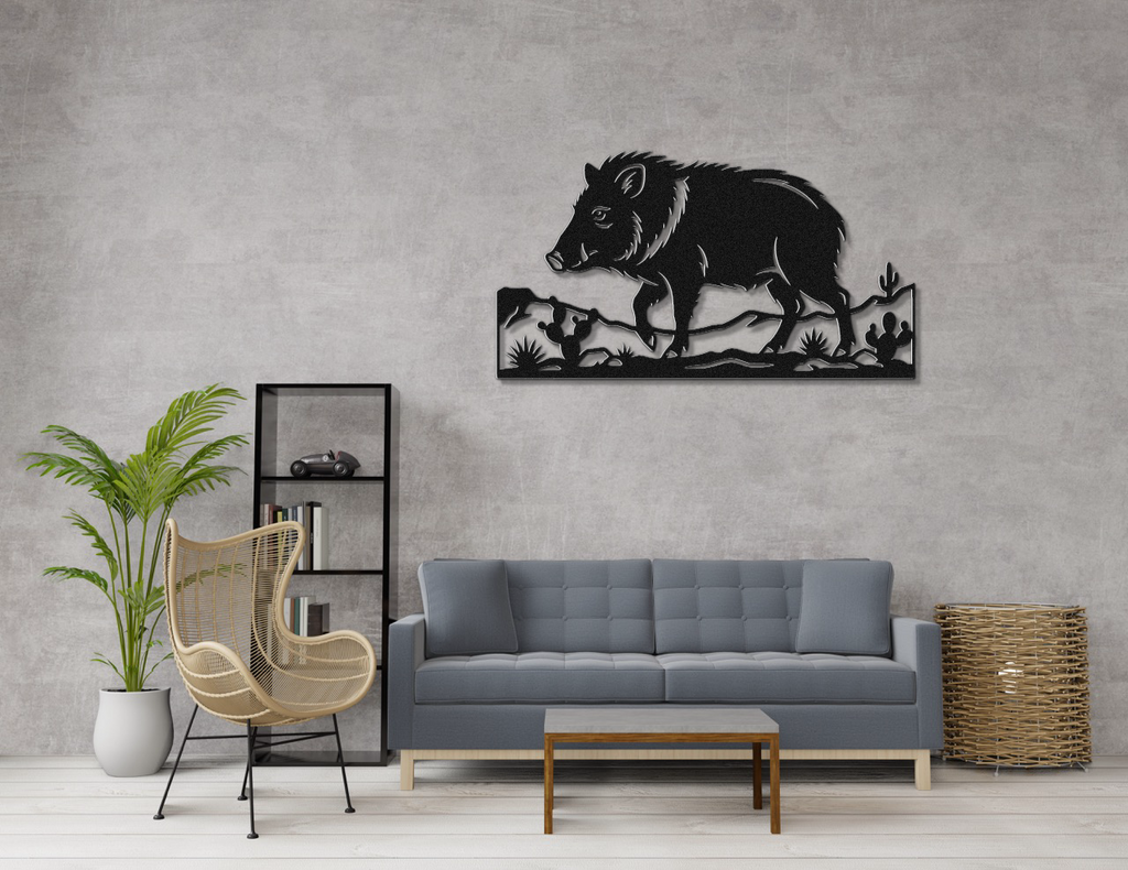 Javelina Metal Wall Art