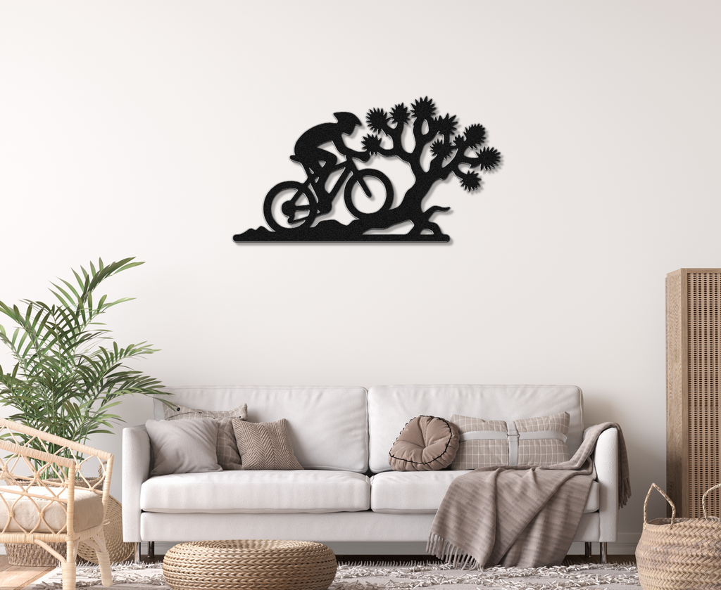 Joshua Tree Cycling Metal Wall Art