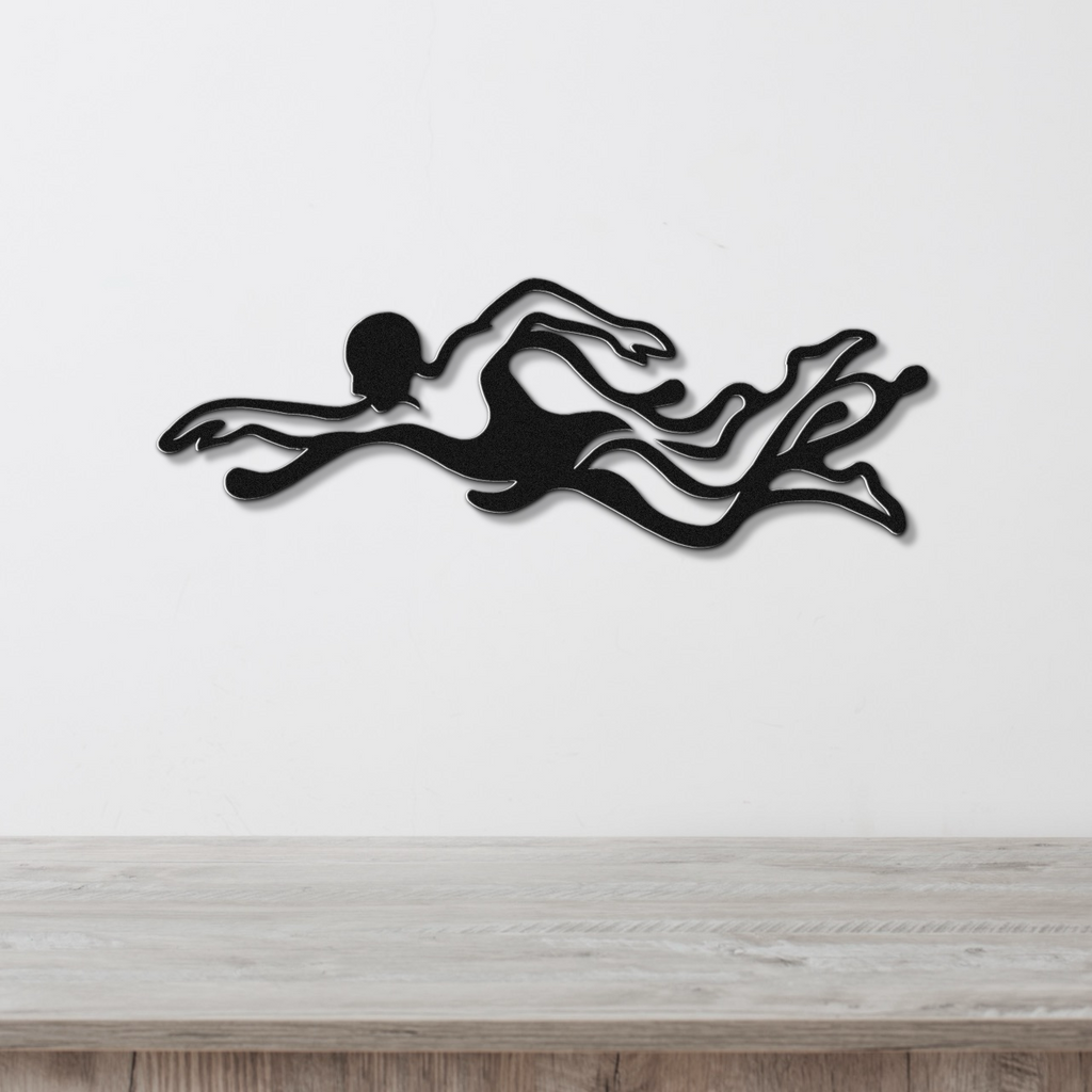 Swimmer Metal Wall Art