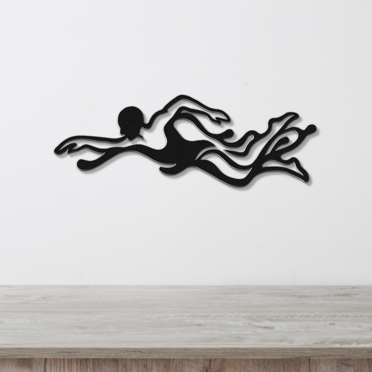 Swimmer Metal Wall Art