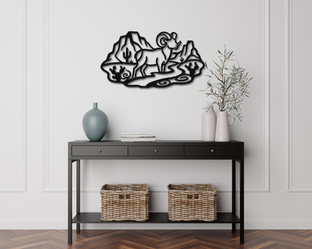 Arizona Bighorn Sheep Metal Wall Art