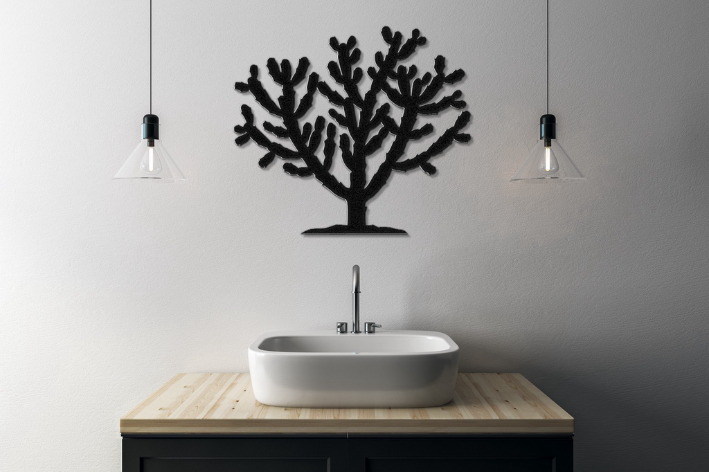 Cholla Cactus Metal Wall Art