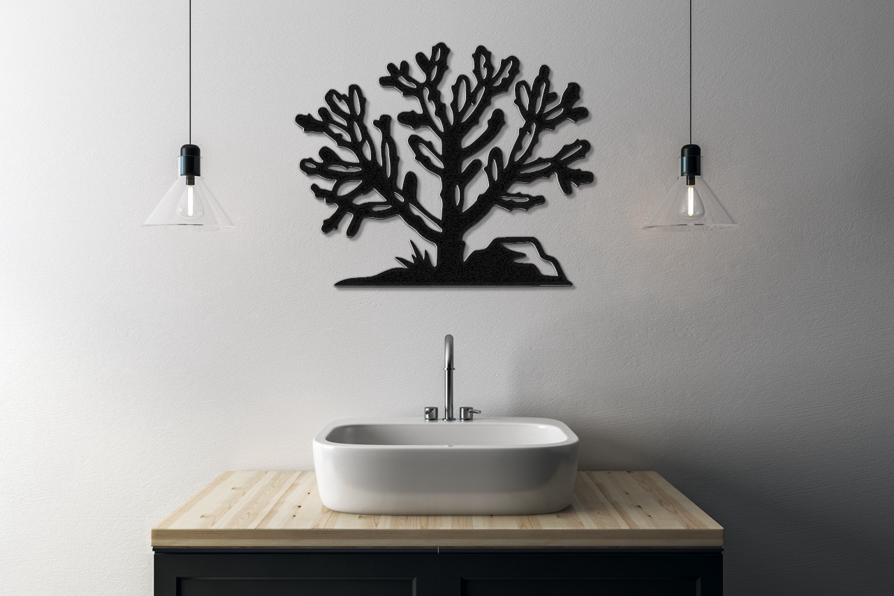 Cholla Cactus Metal Wall Art