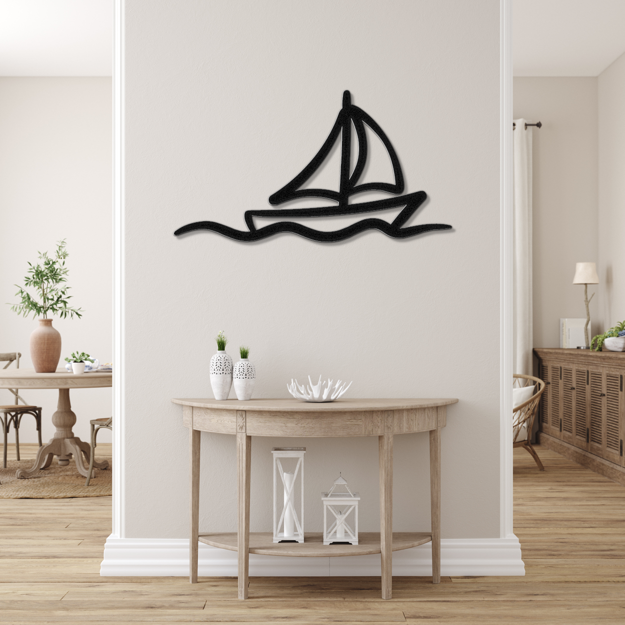 Sailboat Metal Wall Art