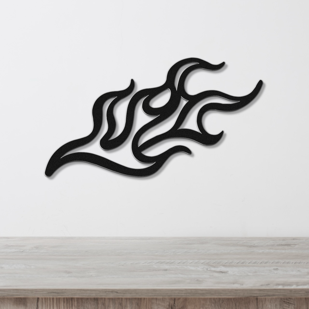 Abstract Fire Metal Wall Art