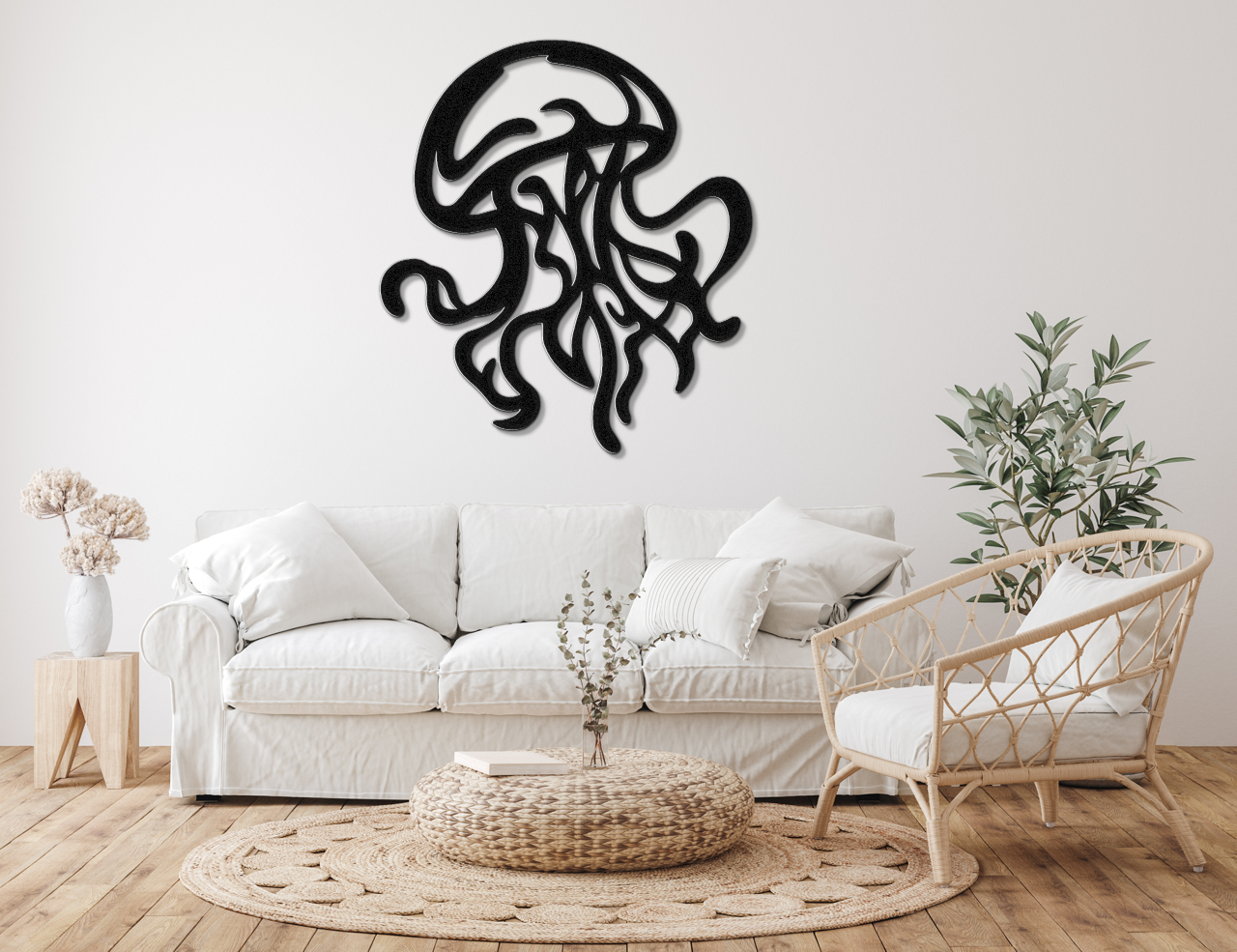 Jellyfish Metal Wall Art
