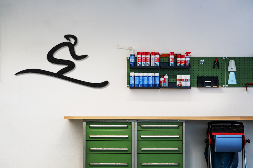 Skiing Metal Wall Art