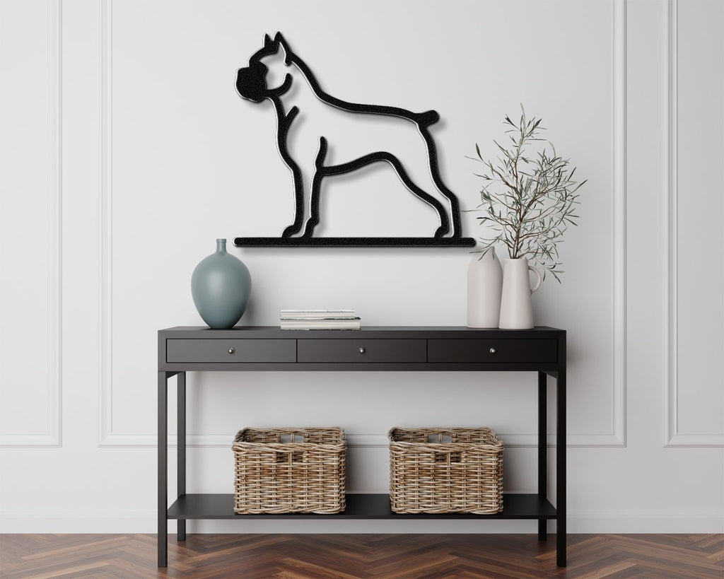 Boxer Dog Metal Wall Art