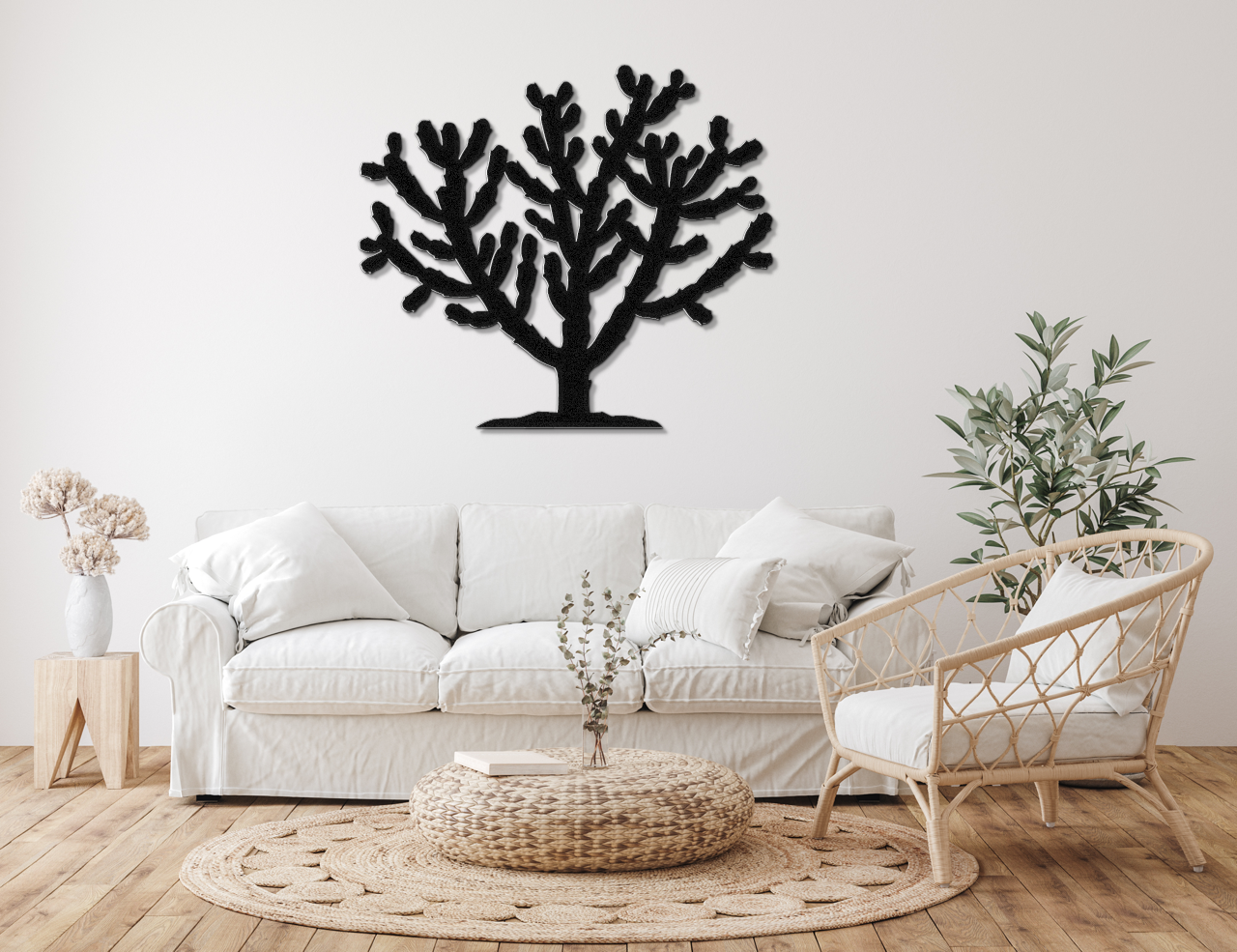 Cholla Cactus Metal Wall Art