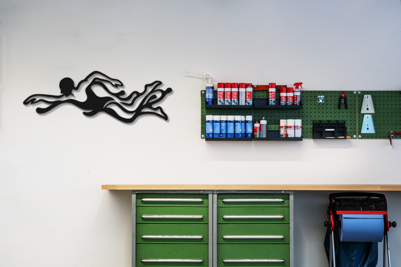 Swimmer Metal Wall Art
