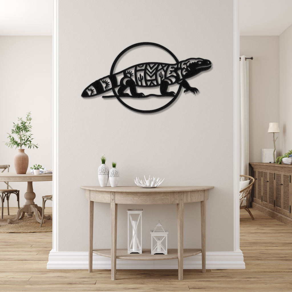 Gila Monster Metal Wall Art