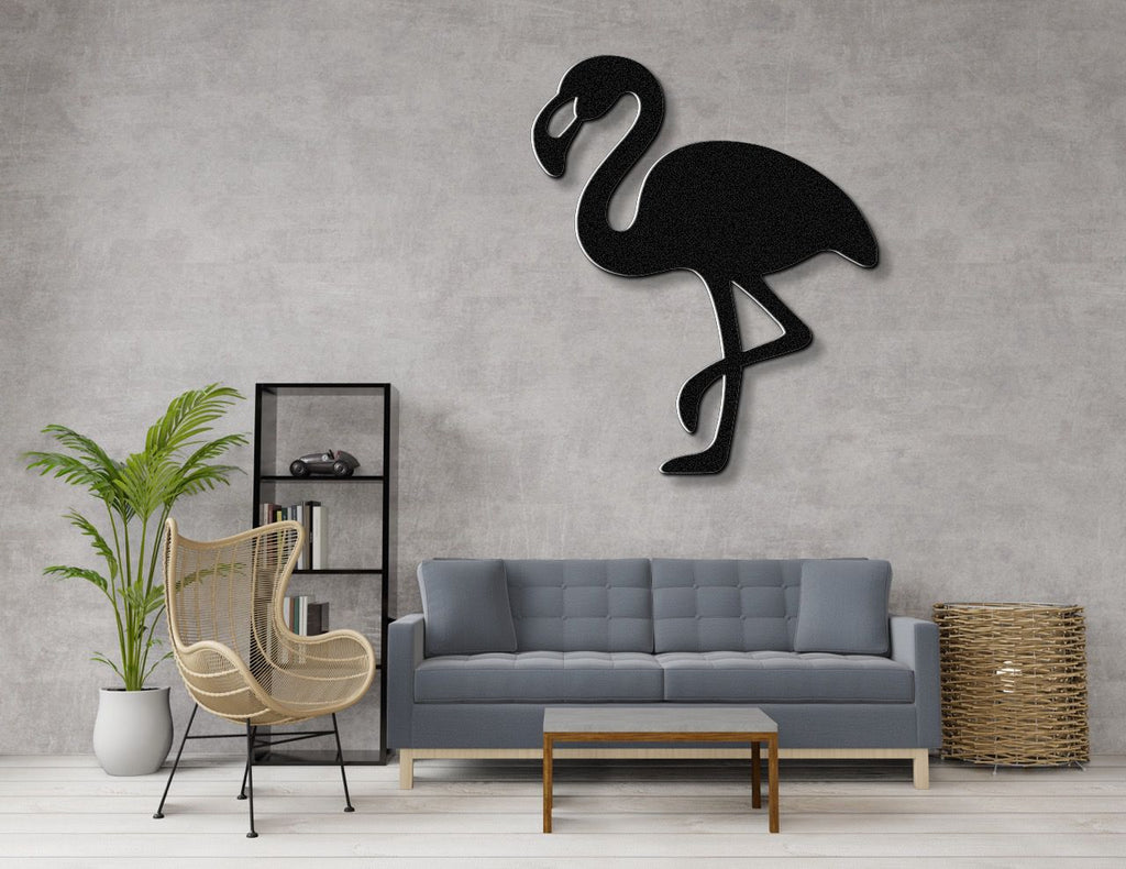 Flamingo Metal Wall Art