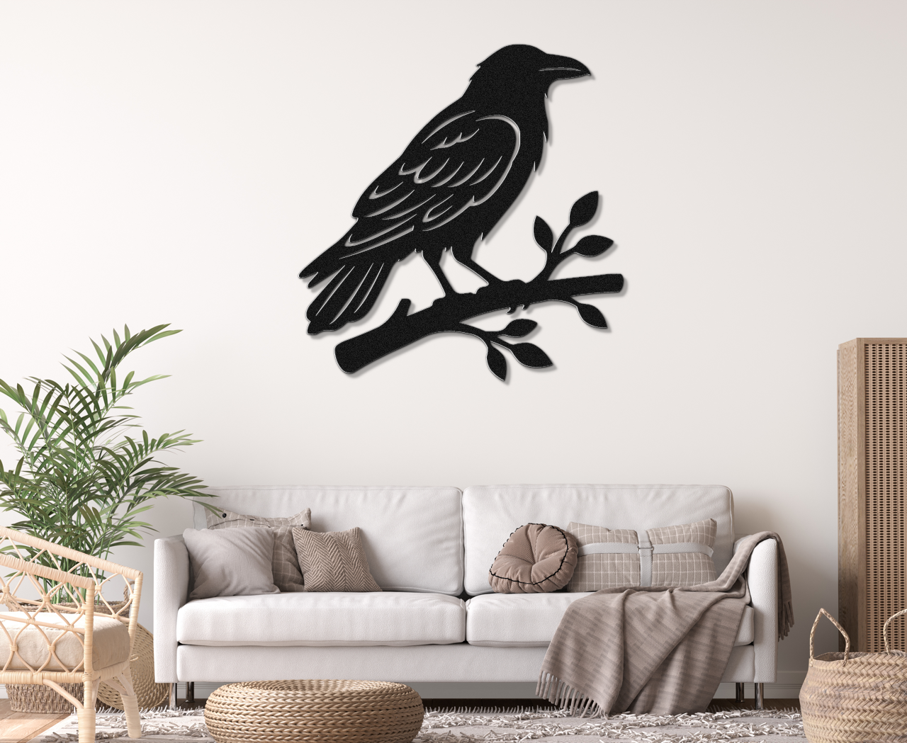 Raven Metal Wall Art