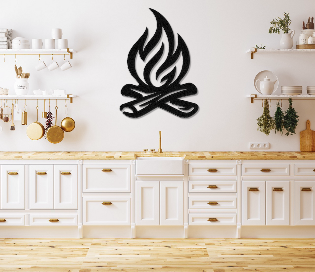 Campfire Metal Wall Art