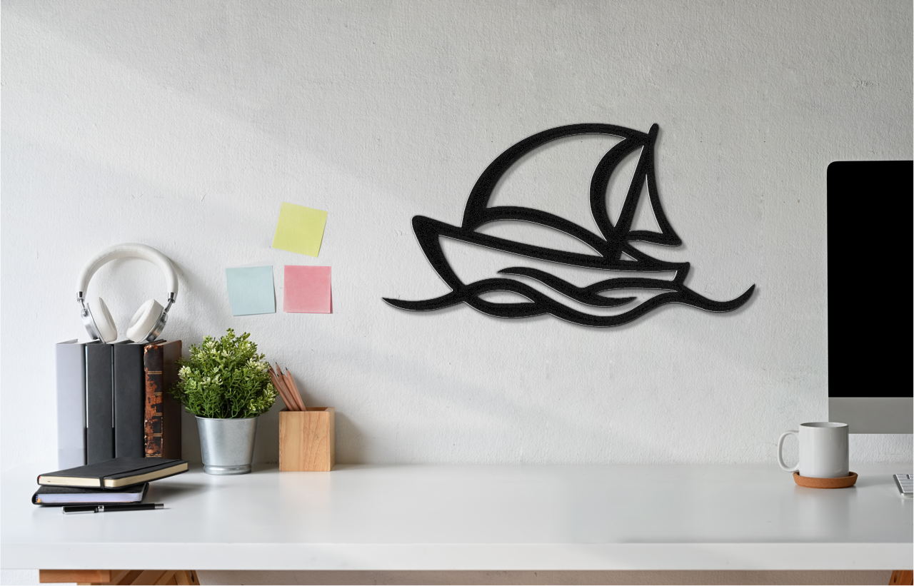 Sailboat Metal Wall Art