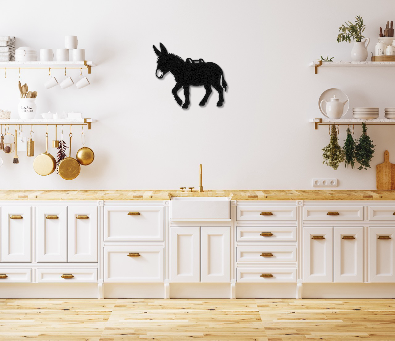Burro Metal Wall Art