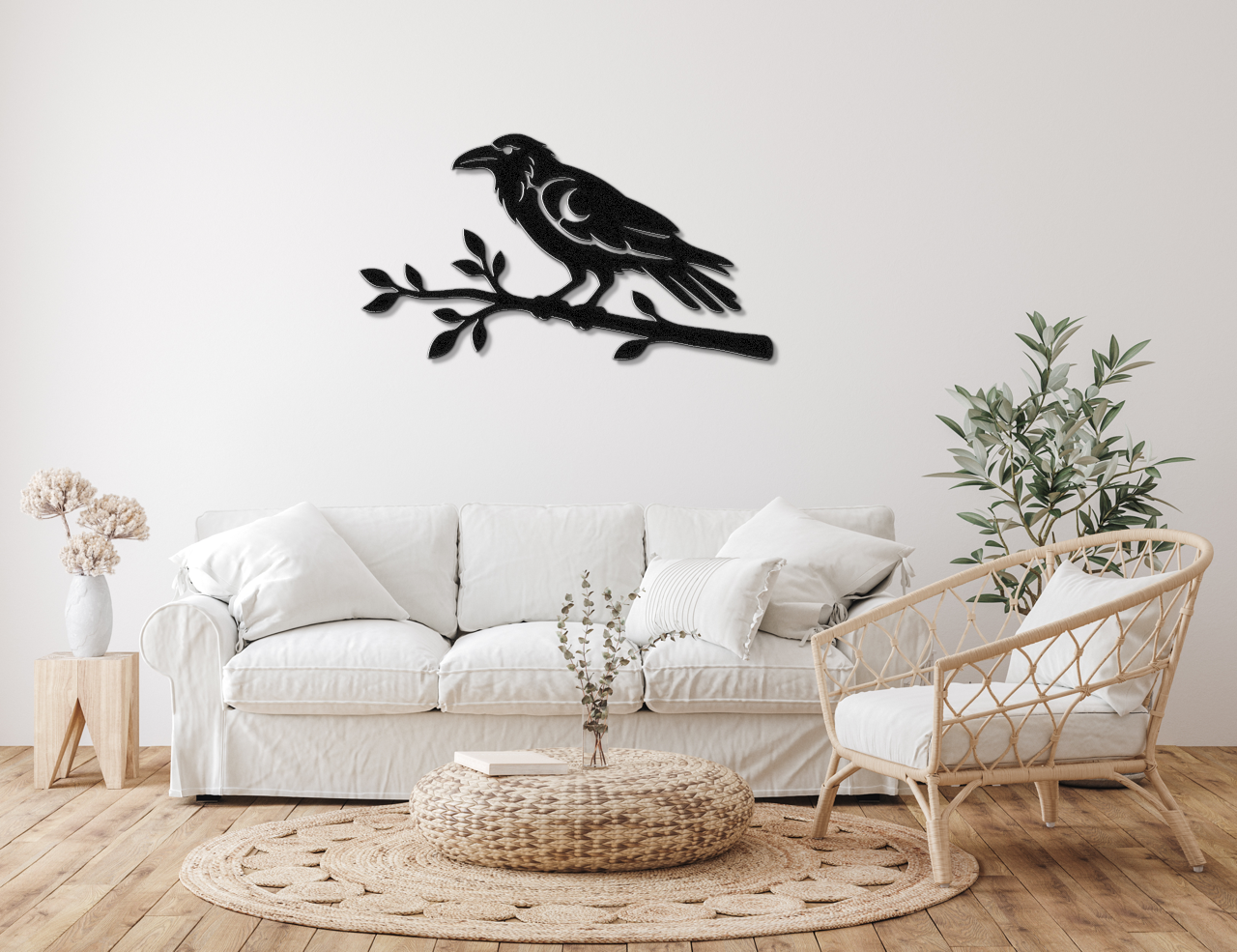 Raven Metal Wall Art
