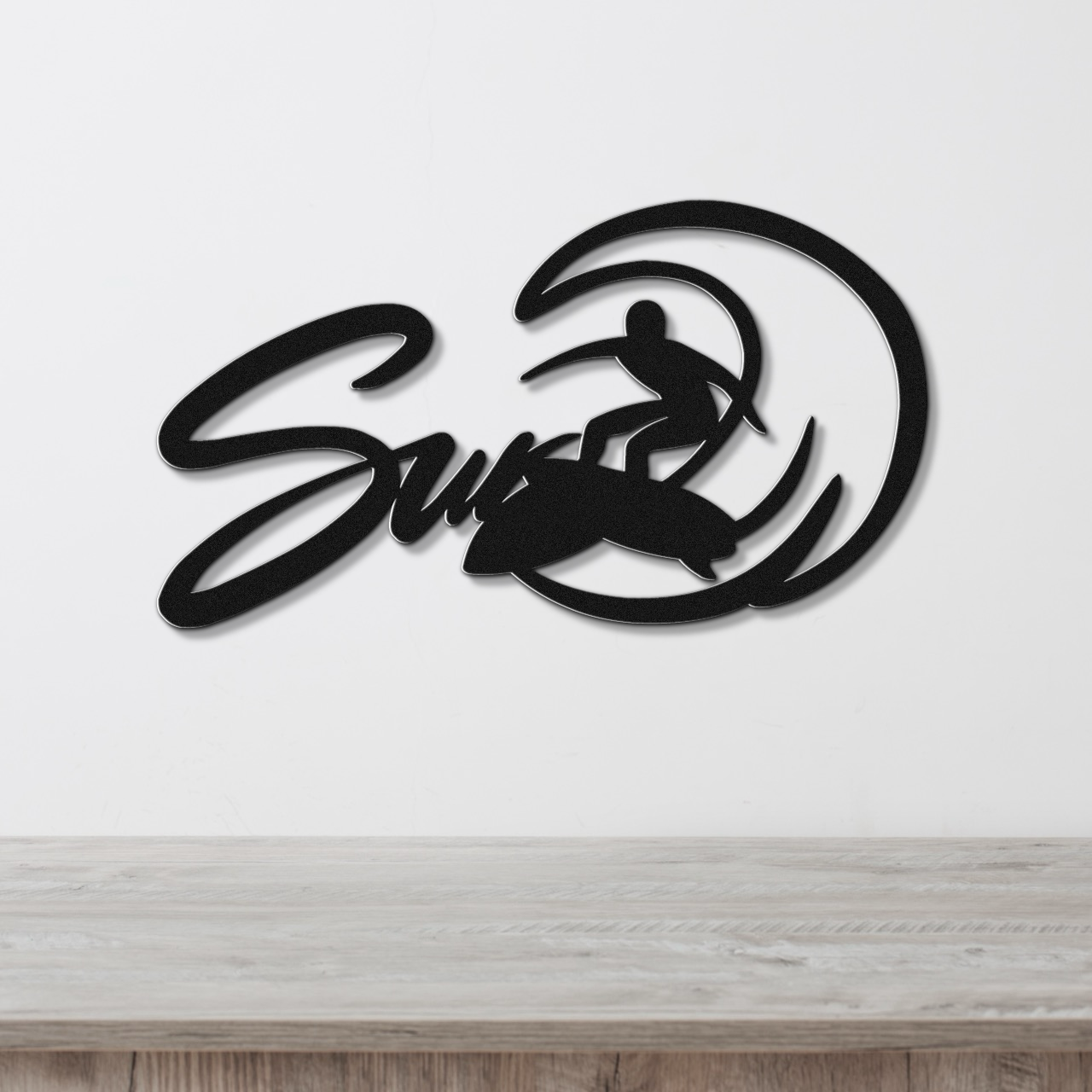 Surfer Metal Wall Art