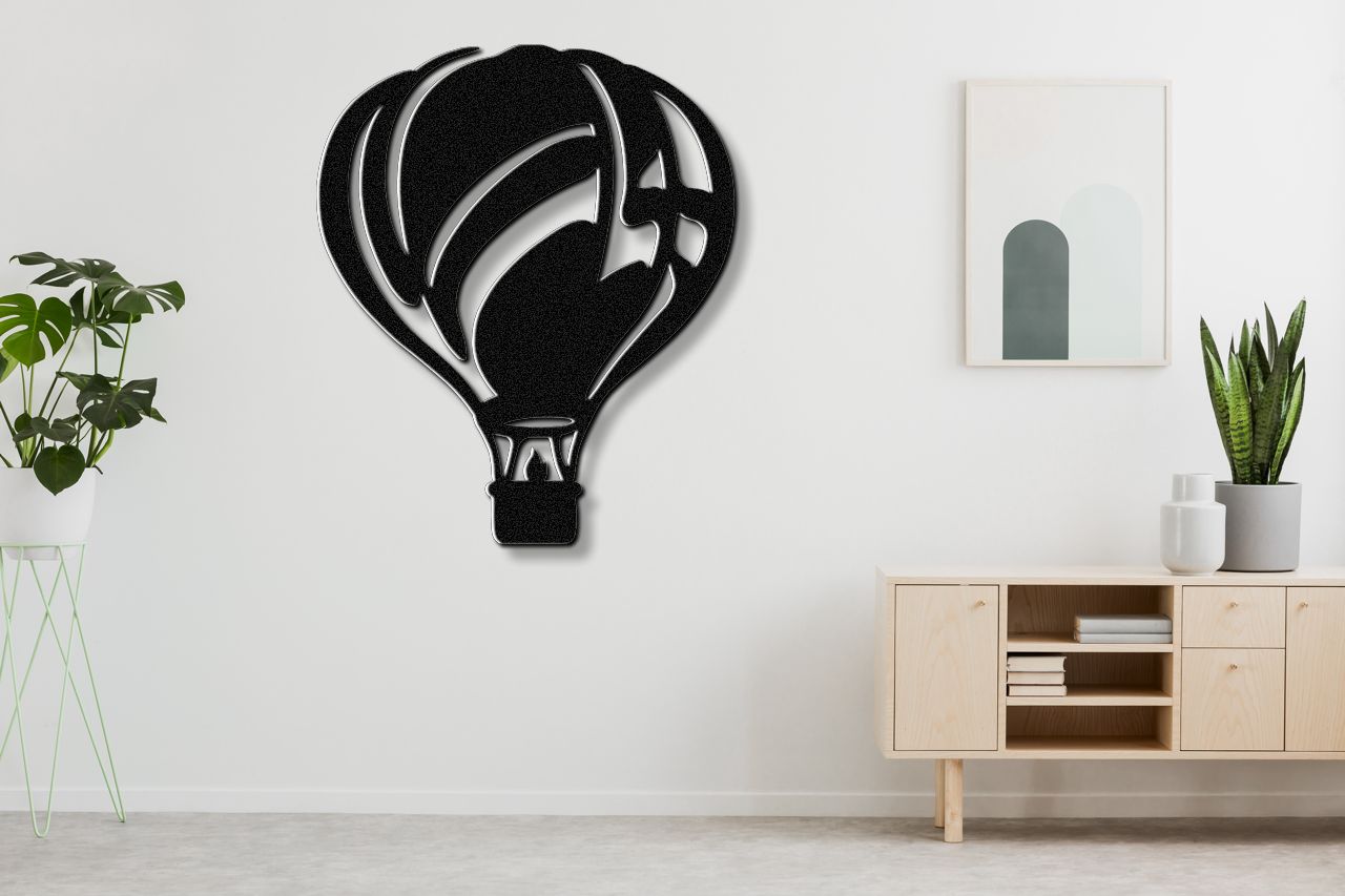 Hot Air Balloon Metal Wall Art
