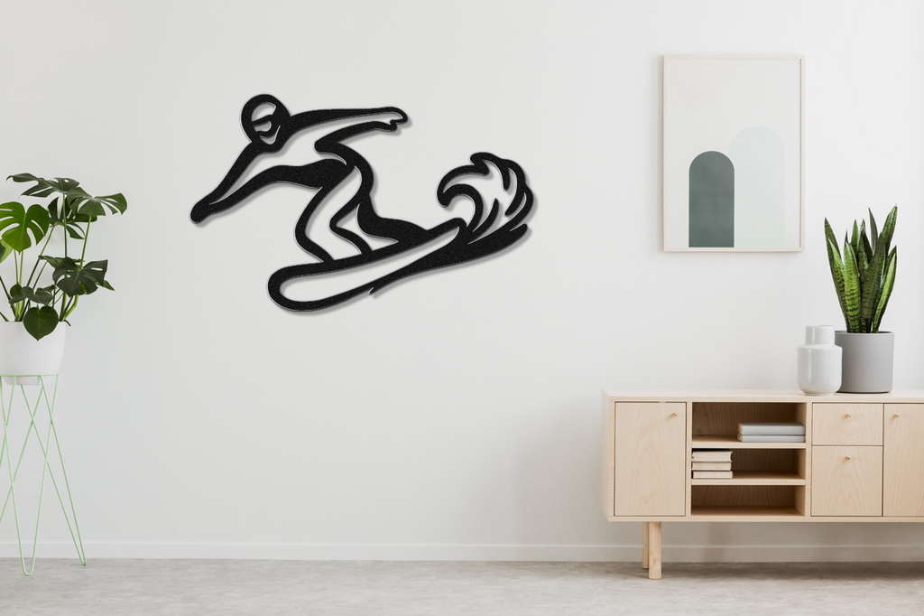 Snowboarding Metal Wall Art