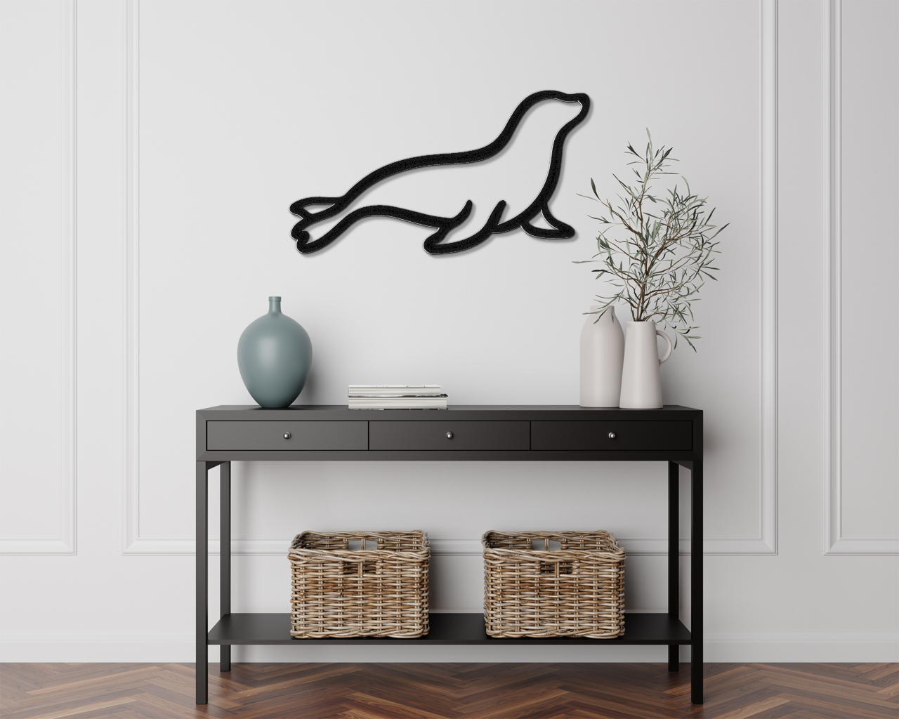 Sea Lion Metal Wall Art