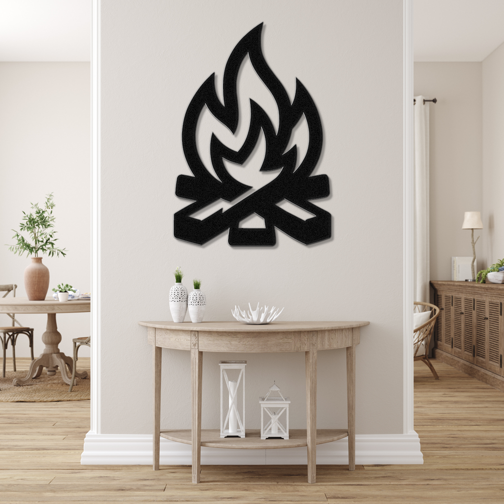Campfire Metal Wall Art
