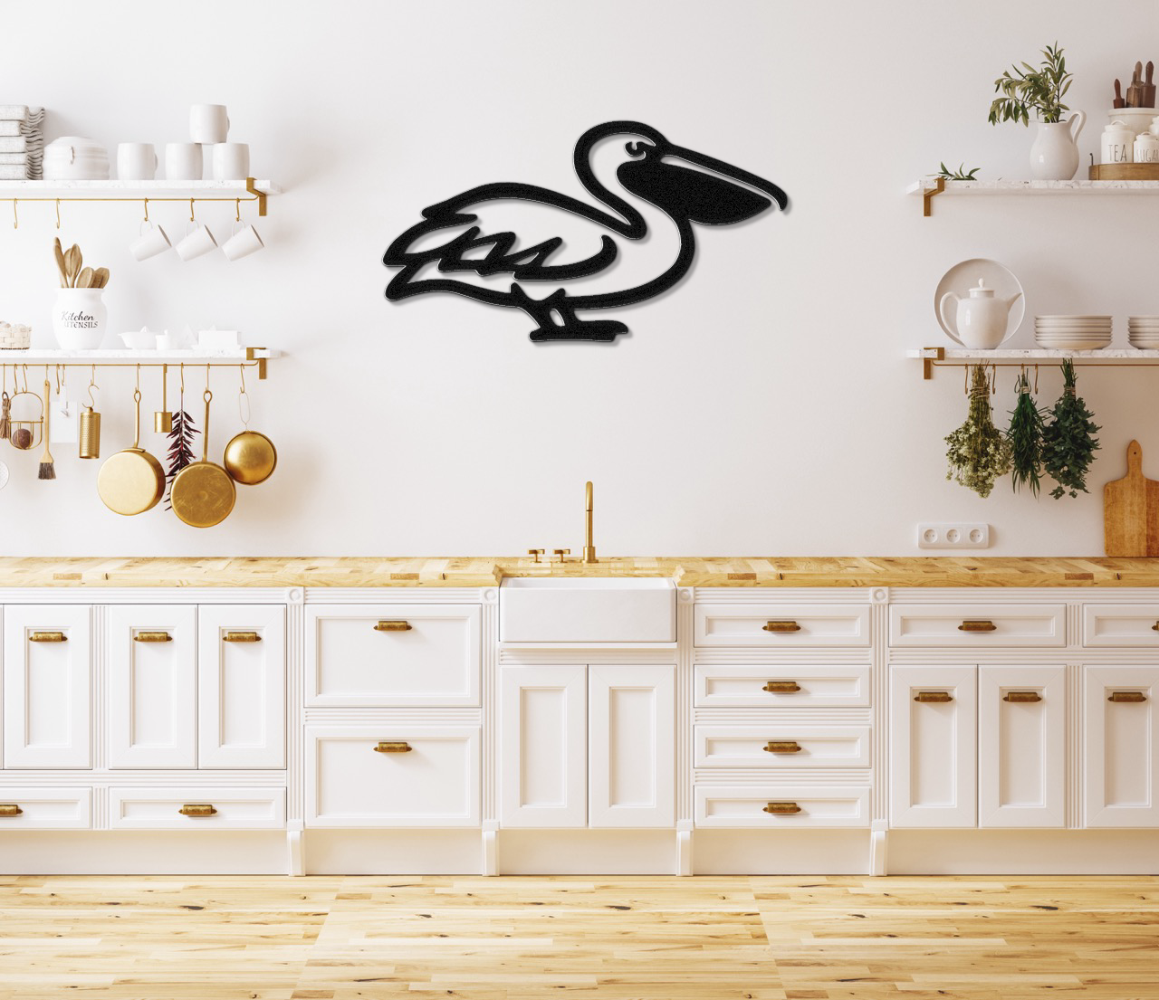 Pelican Metal Wall Art