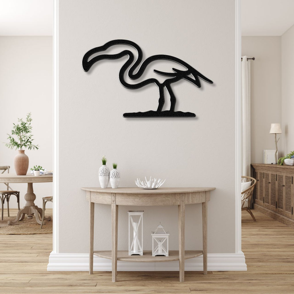 Flamingo Metal Wall Art