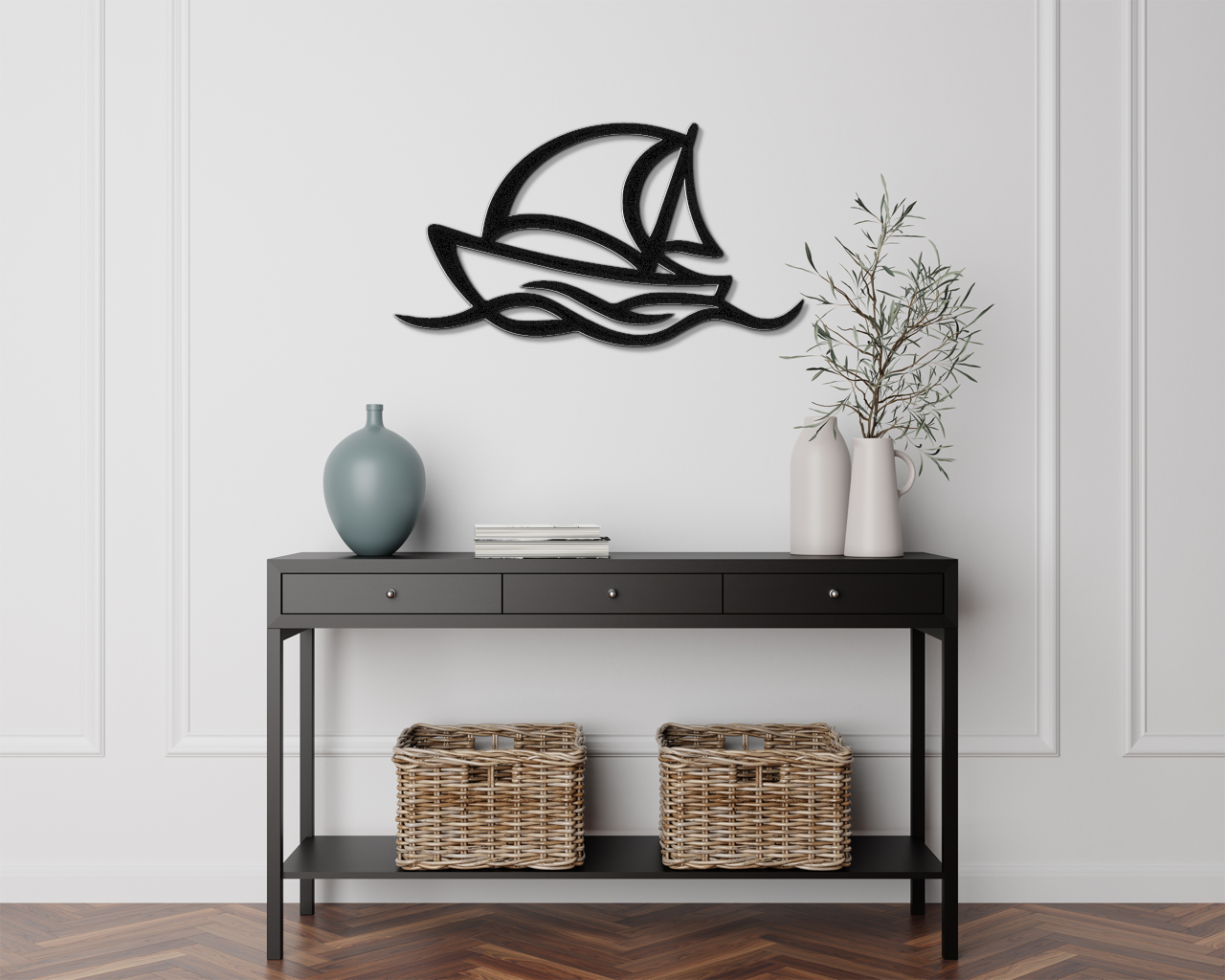 Sailboat Metal Wall Art