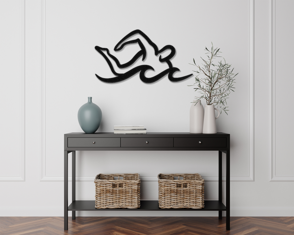 Swimmer Metal Wall Art
