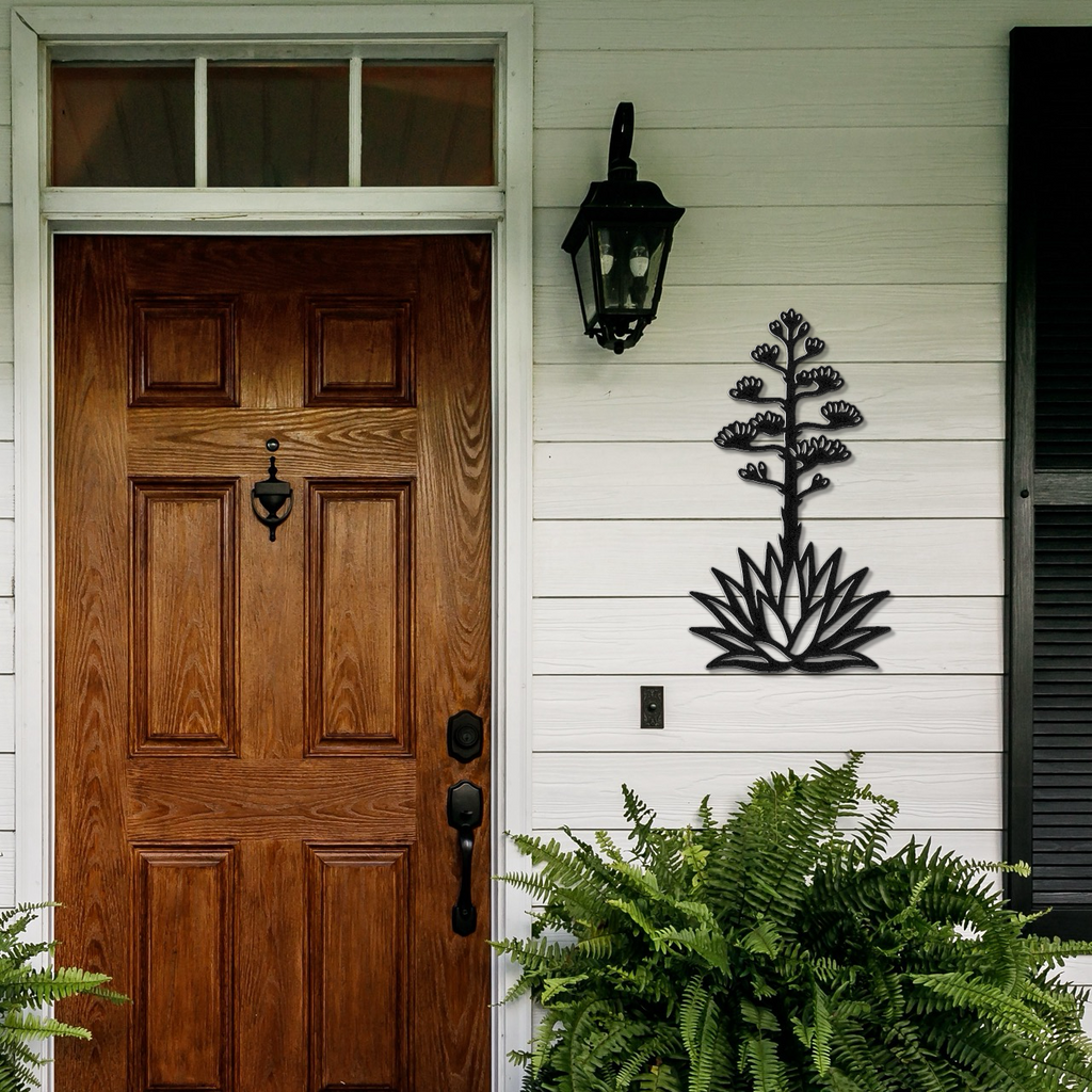 Blooming Agave Metal Wall Art