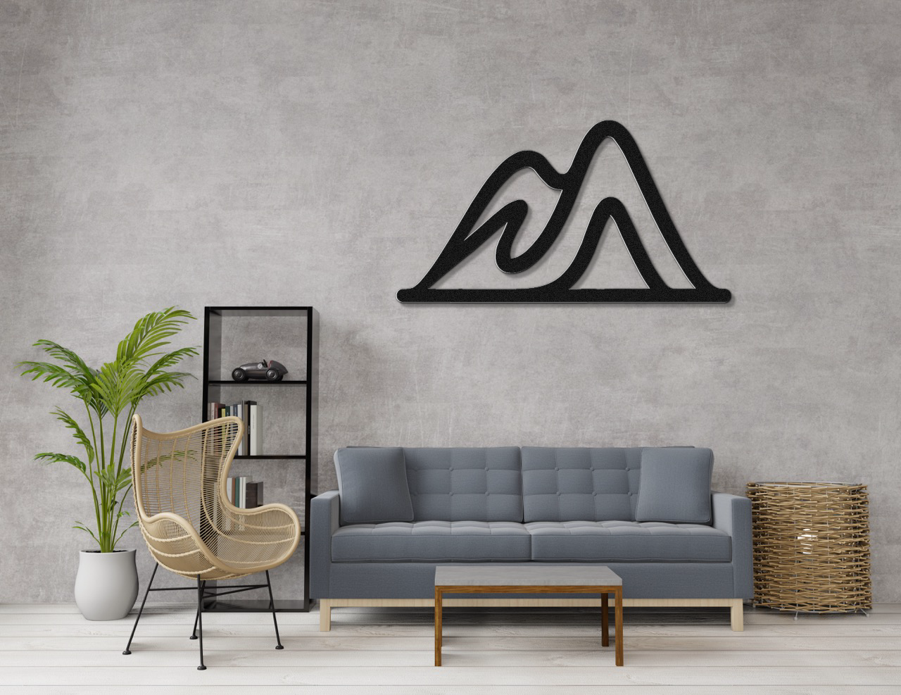 Mountains Metal Wall Art