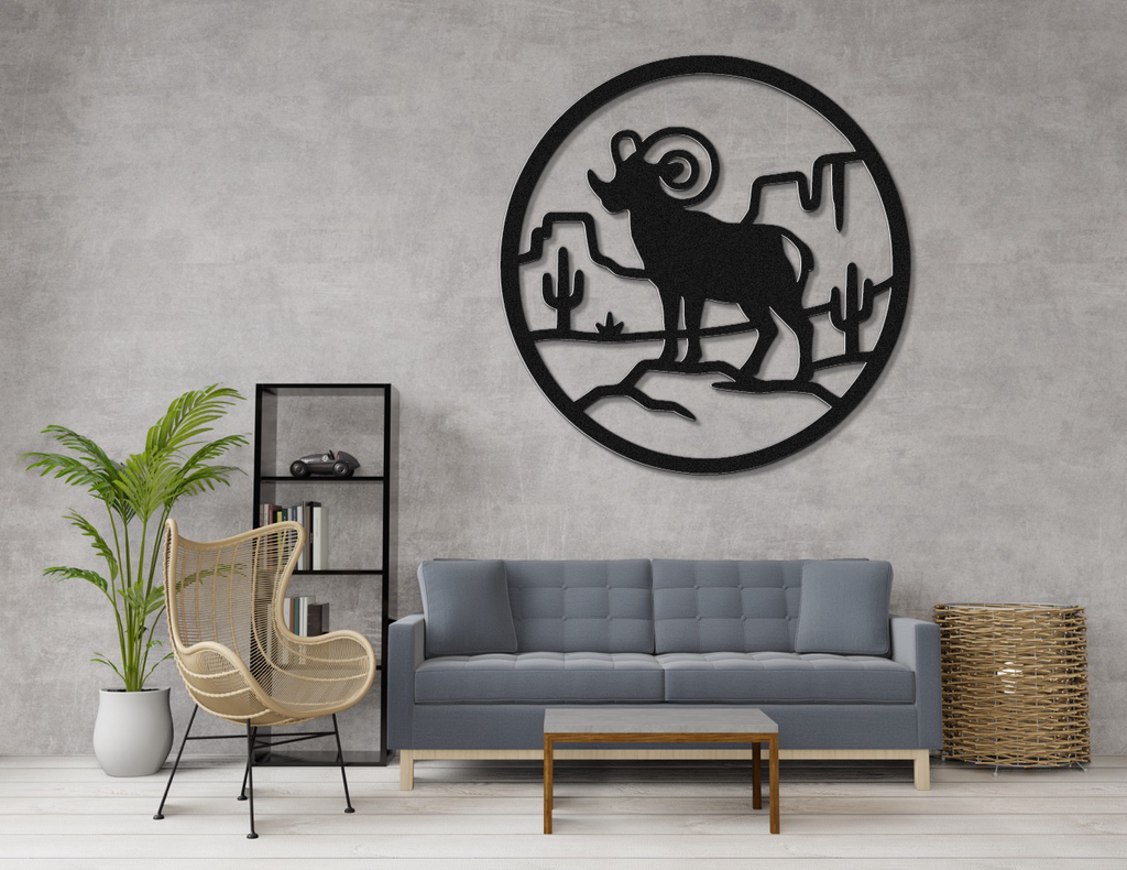 Arizona Bighorn Sheep Metal Wall Art