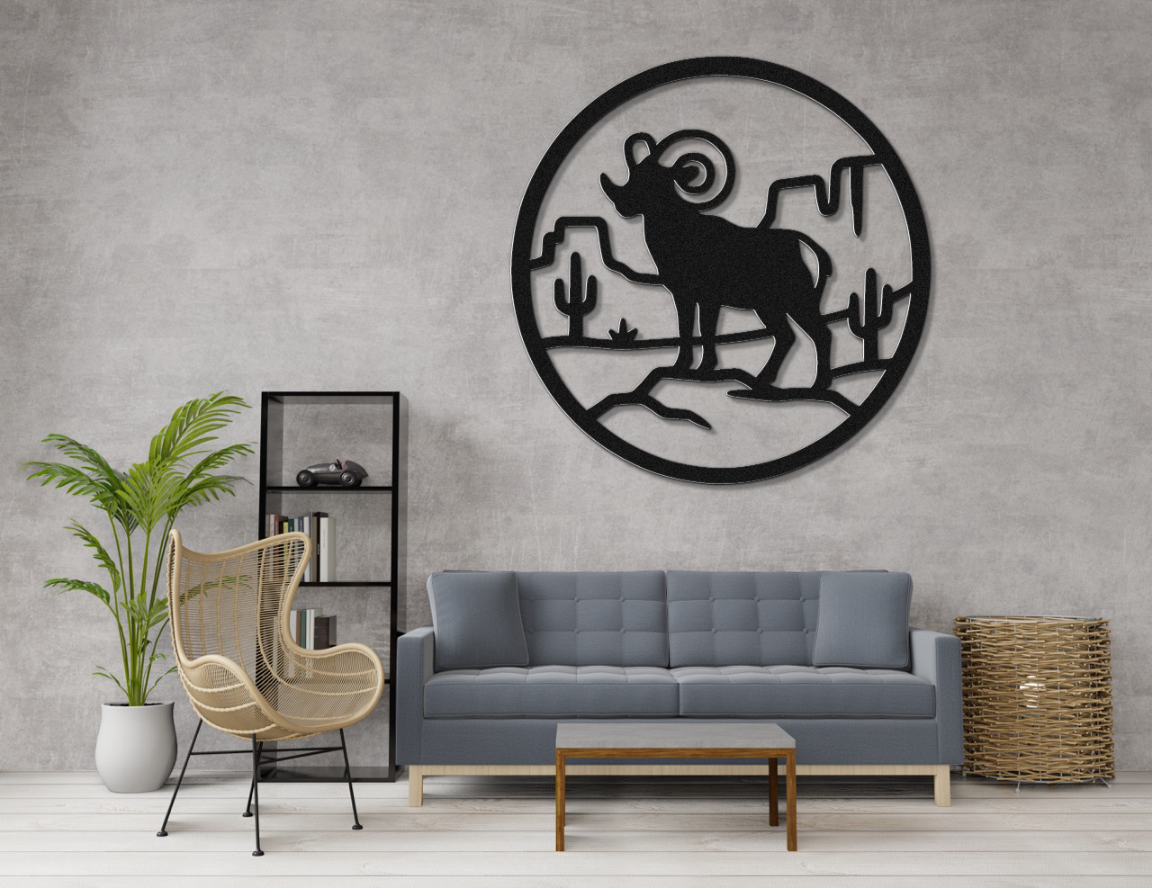 Arizona Bighorn Sheep Metal Wall Art
