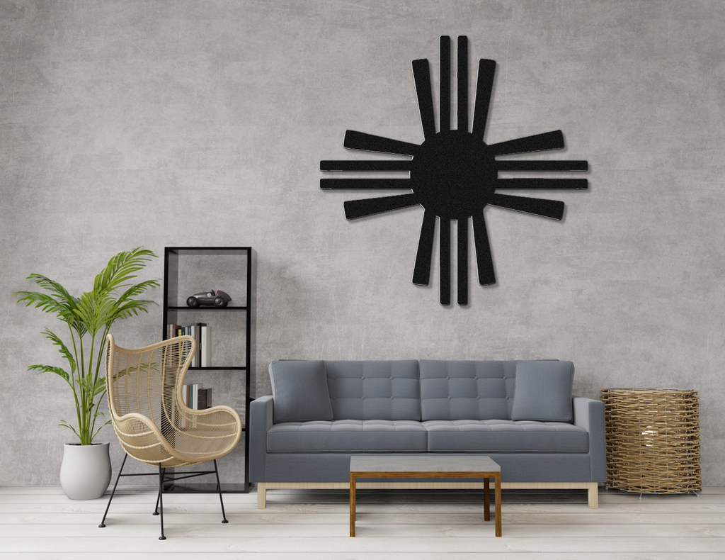 Zia Sun Symbol Metal Wall Art