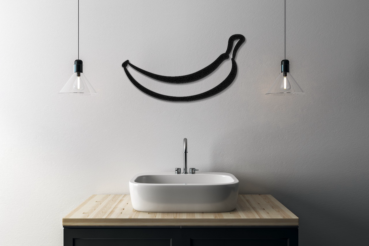 Banana Metal Wall Art