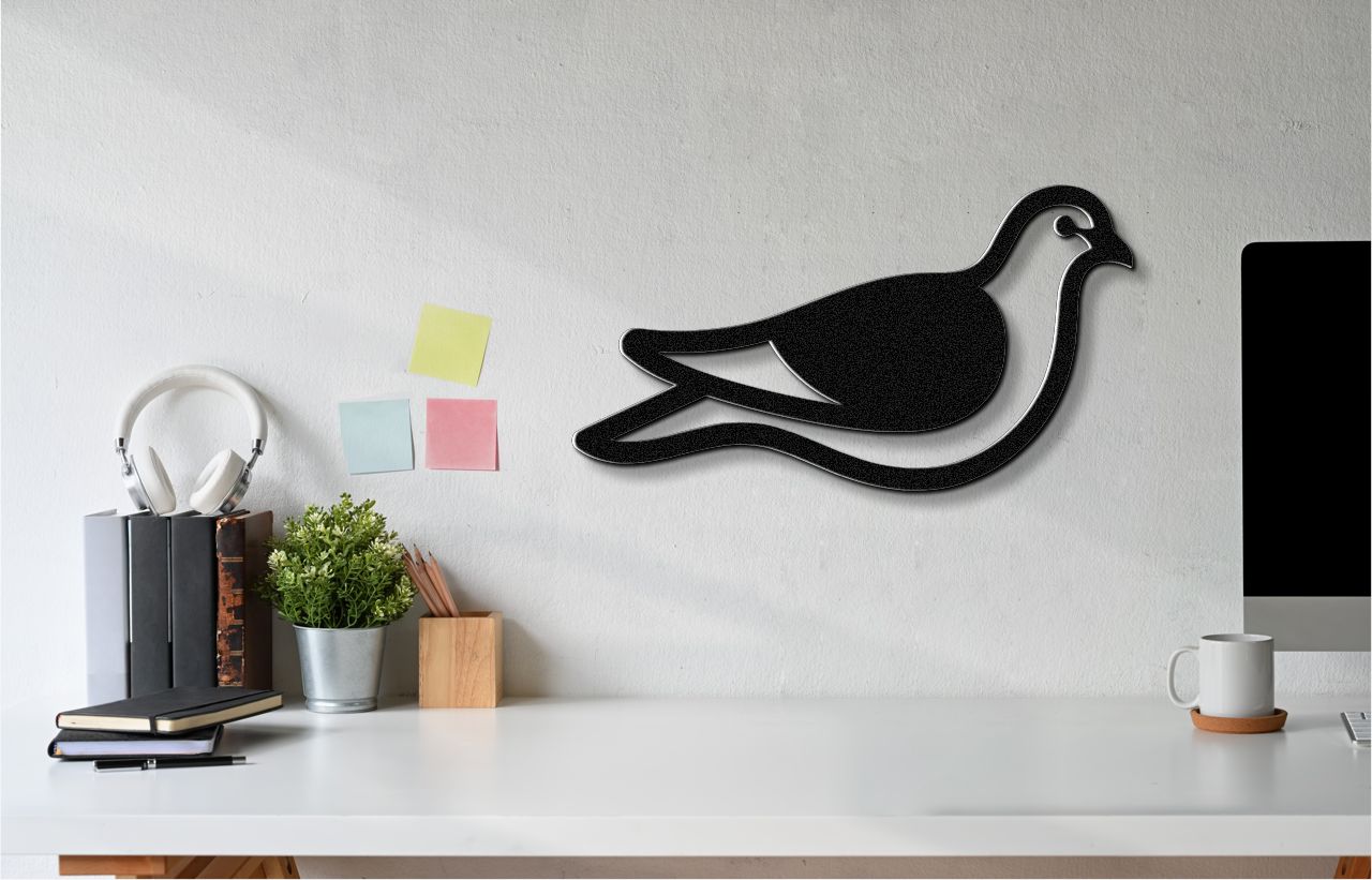 Pigeon Metal Wall Art