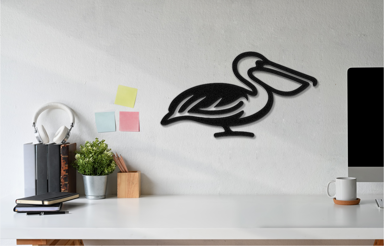 Pelican Metal Wall Art