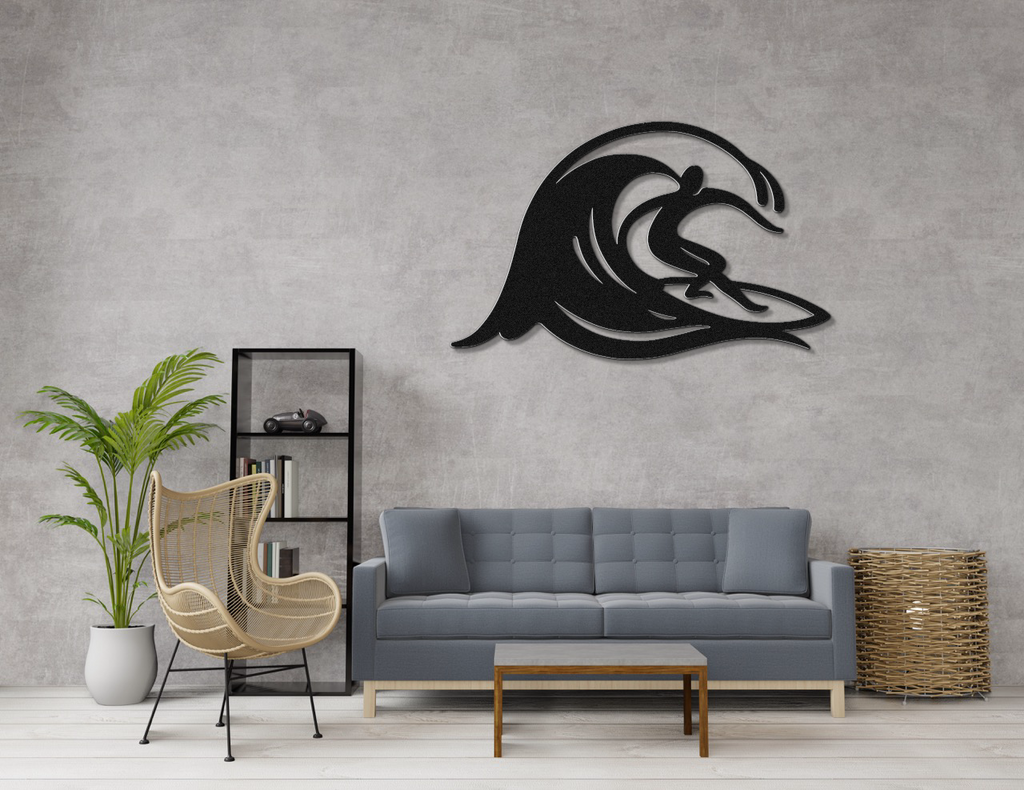 Surfer Metal Wall Art