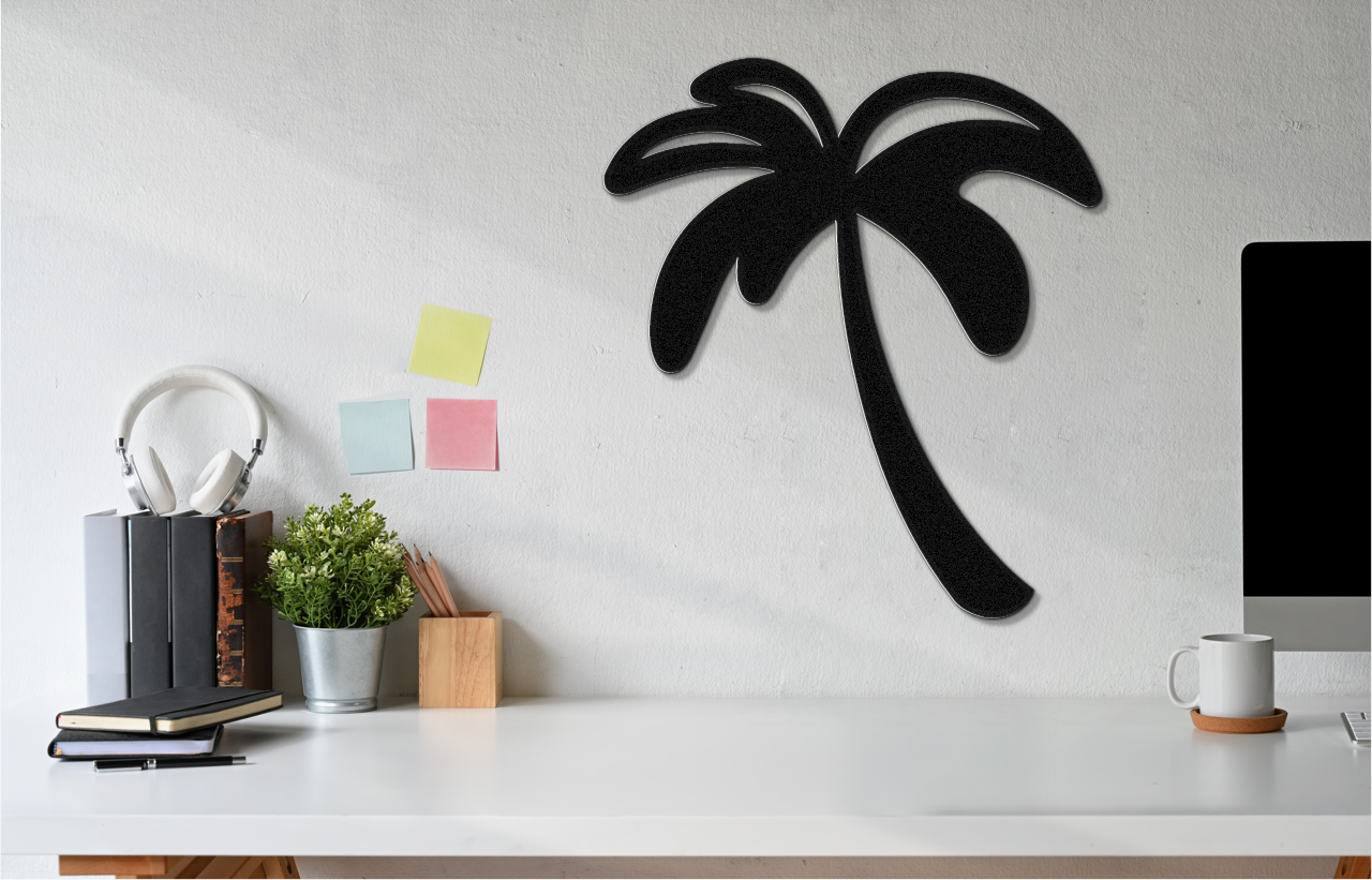 Palm Tree Metal Wall Art