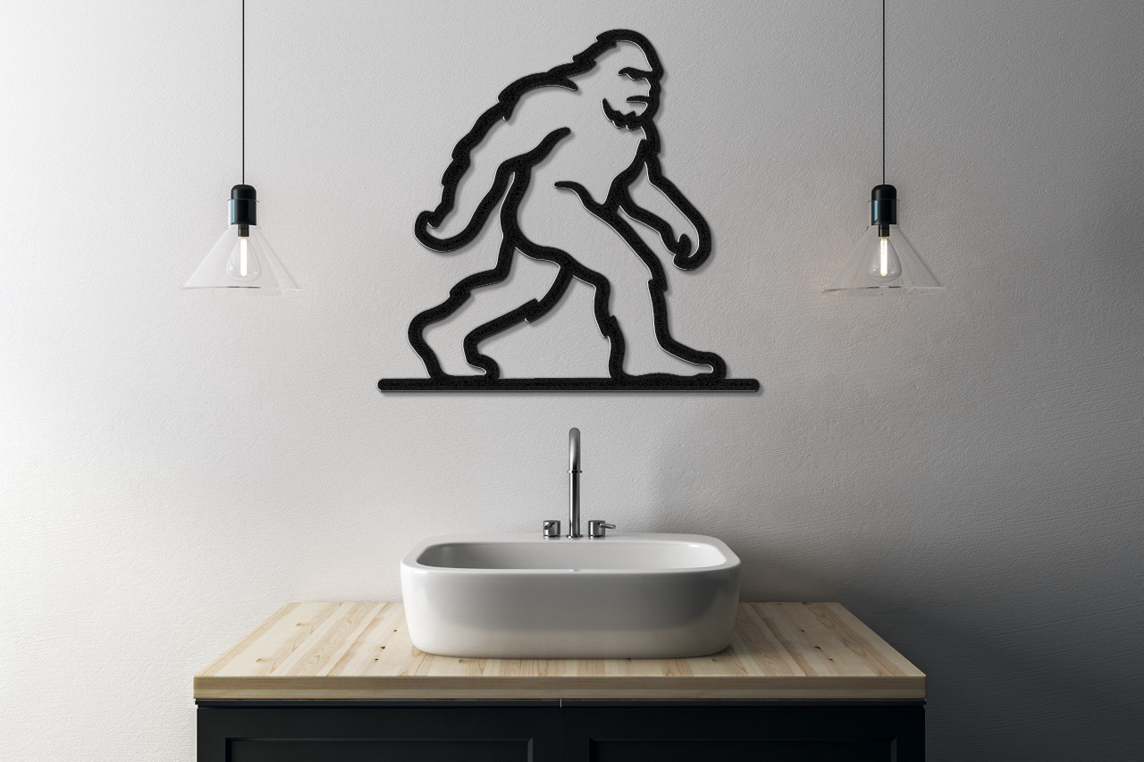 Bigfoot Metal Wall Art