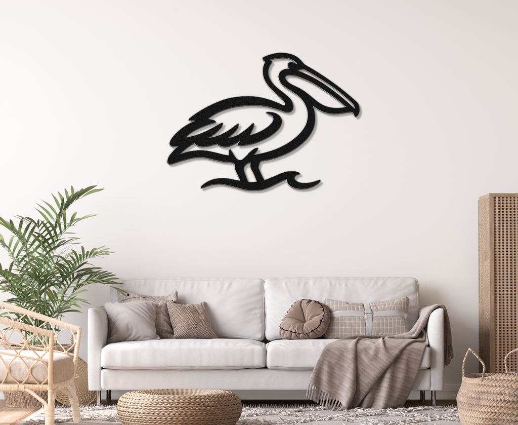 Pelican Metal Wall Art