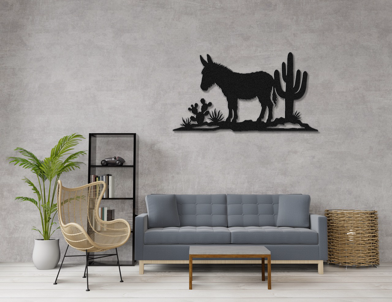 Burro Metal Wall Art