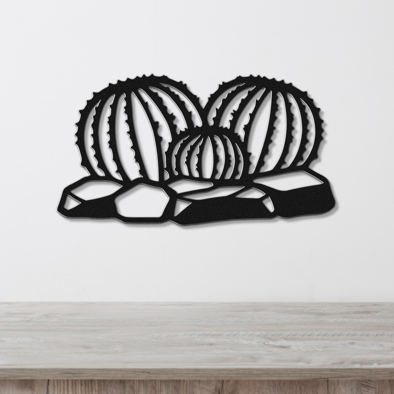 Barrel Cactus Metal Wall Art