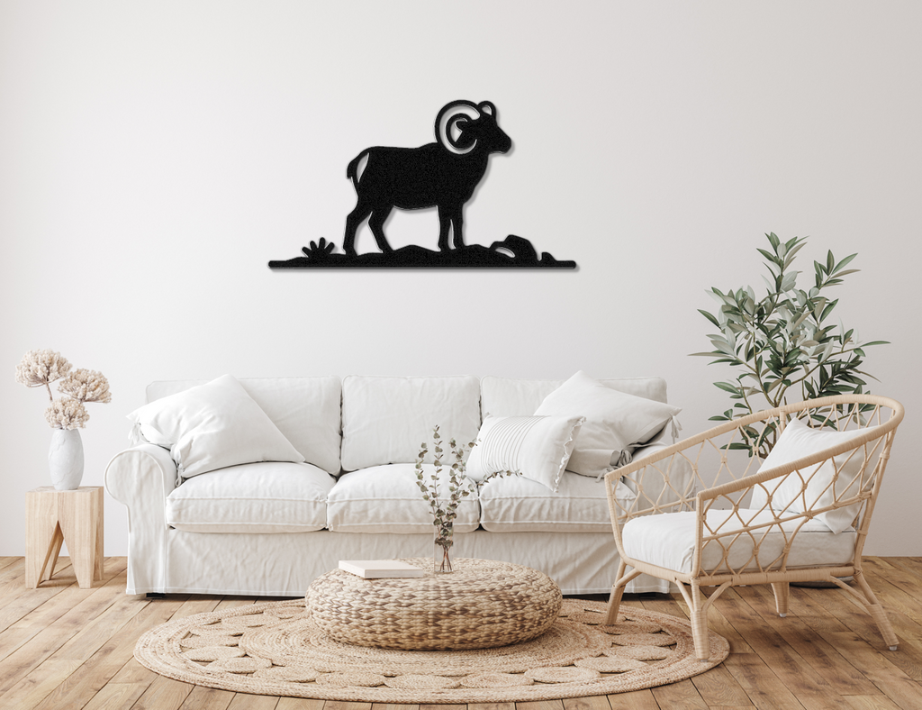 Bighorn Sheep Metal Wall Art