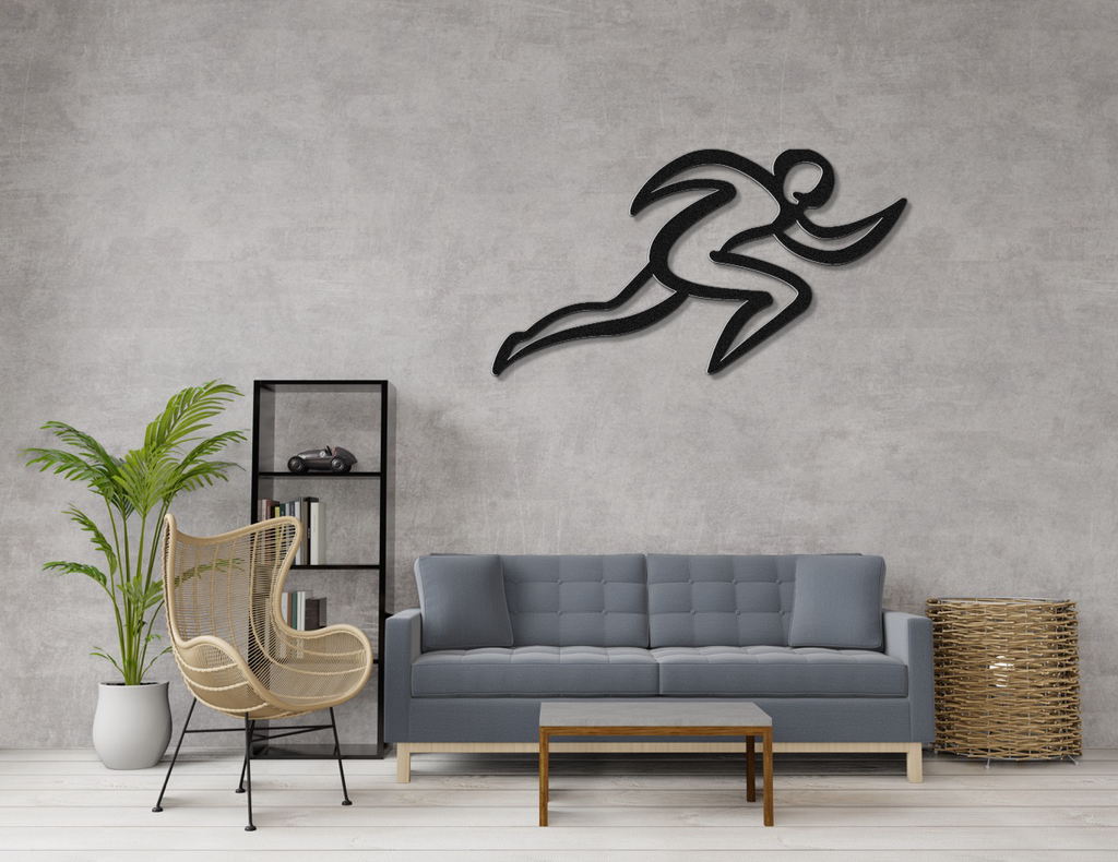 Runner Metal Wall Art
